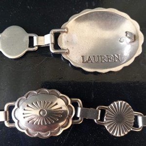 Ralph Lauren Silver Concha Belt